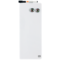 Mini Pizarra Blanca Magnética Alargada Nobo 140X360Mm Blanco