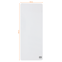 Mini Pizarra Blanca Magnética Alargada Nobo 140X360Mm Blanco