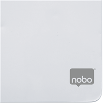 Mini Pizarra Blanca Magnética Alargada Nobo 140X360Mm Blanco