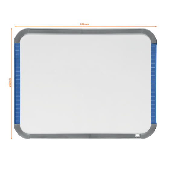 Mini Pizarra Blanca Magnética Nobo Con Marco Slim 220X280 Mm Blanco