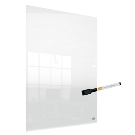 Mini Pizarra De Acrílico Transparente Nobo De Escritorio O De Pared De 600X450 Mm Transparente