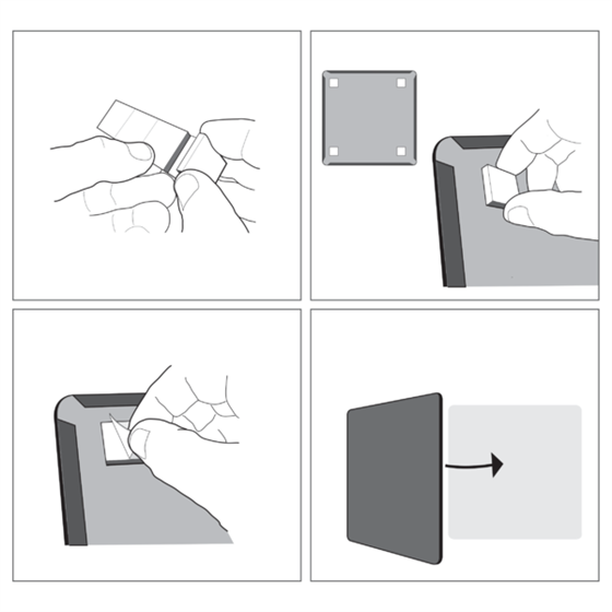 Mini Pizarra Magnética Tile Nobo 360Mmx360Mm Blanco