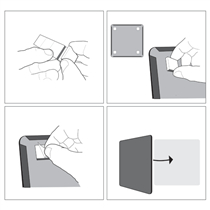 Mini Pizarra Magnética Tile Nobo 360Mmx360Mm Blanco