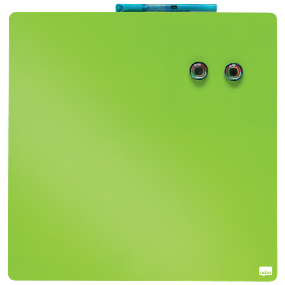 Mini Pizarra Magnética Tile Nobo 360Mmx360Mm Naranja