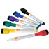 Mini Rotulador Para Pizarra Blanca Nobo Con Tapa De Borrador Magnética, Paquete De 6 Colores Surtidos. Surtidos