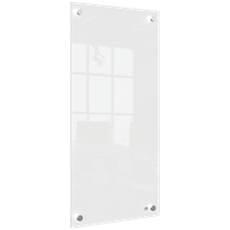 Panel De Pizarra Blanca De Cristal Pequeño Nobo 300X600 Mm Blanco