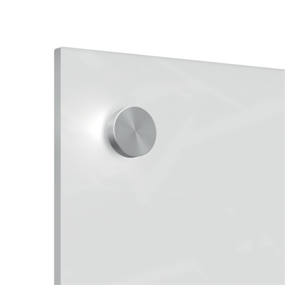 Panel De Pizarra Blanca De Cristal Pequeño Nobo 300X600 Mm Blanco