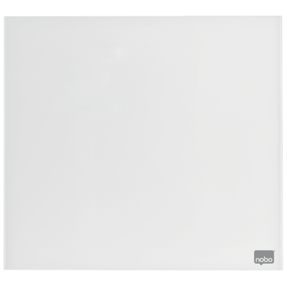 Pizarra Blanca De Cristal Magnético Pequeña Nobo 300X300 Mm Blanco Brillante