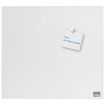 Pizarra Blanca De Cristal Magnético Pequeña Nobo 300X300 Mm Blanco Brillante
