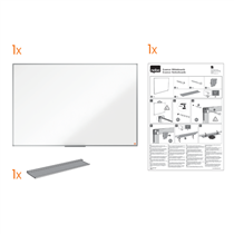 Pizarra Blanca De Melamina Nobo Essence 1200X1200Mm Blanco
