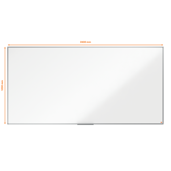 Pizarra Blanca De Melamina Nobo Essence 2400X1200Mm Blanco