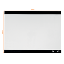 Pizarra Blanca Magnética Pequeña Con Clip Para Notas Nobo 430X580 Mm Blanco