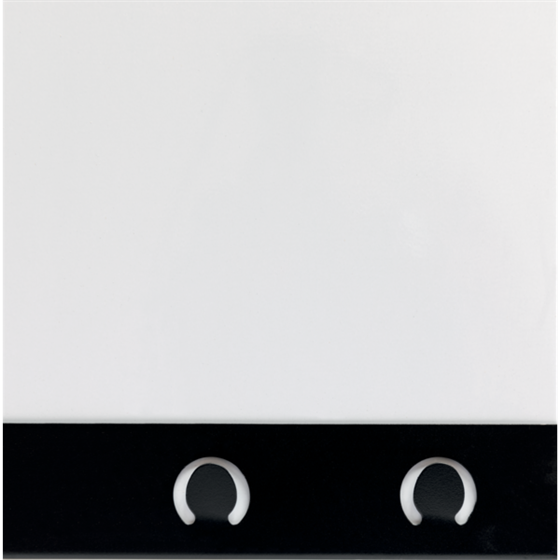 Pizarra Blanca Magnética Pequeña Con Clip Para Notas Nobo 430X580 Mm Blanco