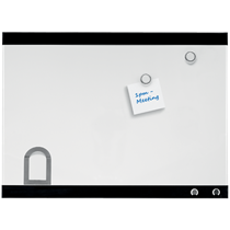 Pizarra Blanca Magnética Pequeña Con Clip Para Notas Nobo 430X580 Mm Blanco