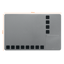 Pizarra Blanca Magnética Pequeña Con Cuadrículas De Espuma Para Fijar Notas Nobo 610X390 Mm Blanco