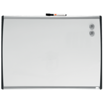 Pizarra Blanca Magnética Pequeña Con Marco Arqueado Nobo 585X430 Mm Gris