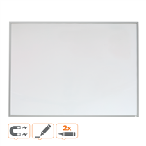Pizarra Blanca Magnética Pequeña Nobo Con Marco De Aluminio De 585X430 Mm Blanco