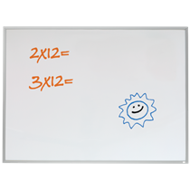 Pizarra Blanca Magnética Pequeña Nobo Con Marco De Aluminio De 585X430 Mm Blanco