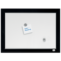 Pizarra Blanca Magnética Pequeña Nobo Con Marco Negro 585X430 Mm Negro