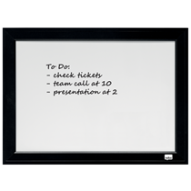 Pizarra Blanca Magnética Pequeña Nobo Con Marco Negro 585X430 Mm Negro