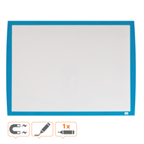 Pizarra Blanca Magnética Pequeña Nobo De 585X430 Mm Azul