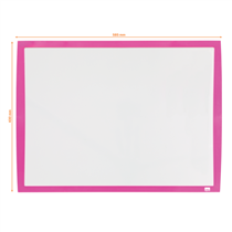 Pizarra Blanca Magnética Pequeña Nobo De 585X430 Mm Fucsia