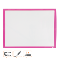 Pizarra Blanca Magnética Pequeña Nobo De 585X430 Mm Fucsia