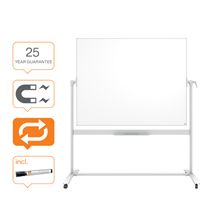 Pizarra Blanca Móvil De Esmalte Classic De Nobo, 1500 × 1200 Mm Blanco