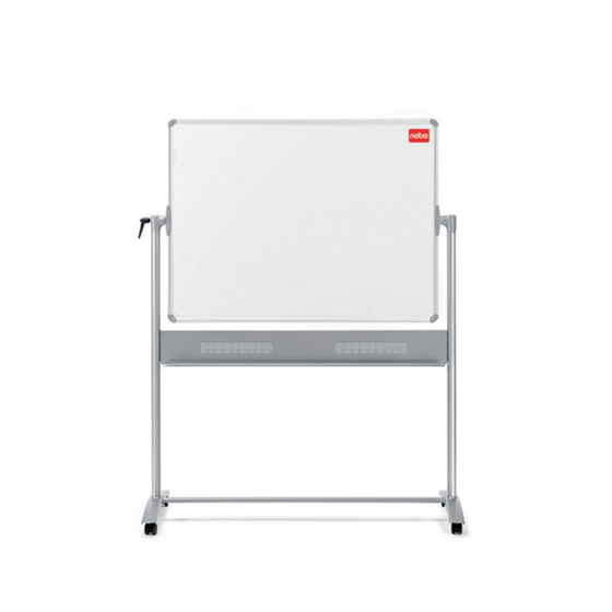 Pizarra Blanca Móvil De Melamina Basic Nobo, 1200 × 900 Mm Blanco