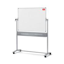 Pizarra Blanca Móvil De Melamina Basic Nobo, 1200 × 900 Mm Blanco