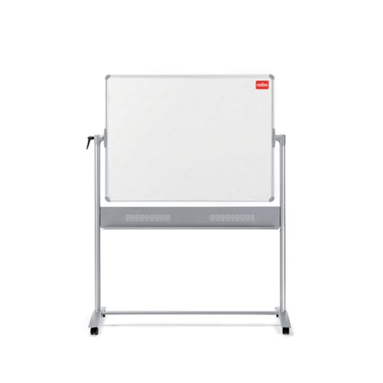 Pizarra Blanca Móvil De Melamina Basic Nobo, 1500 × 1200 Mm Blanco