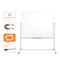 Pizarra Blanca Móvil Nano Clean™ Classic De Nobo, 1500 × 1200 Mm Blanco