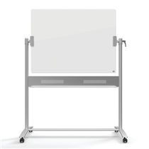 Pizarra De Cristal Blanco Brillante Móvil Nobo, 1200 × 900 Mm Blanco Brillante