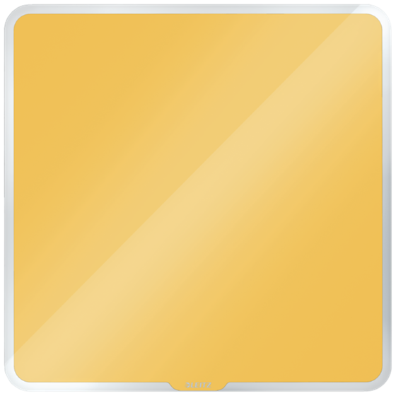 Pizarra De Cristal Magnético Leitz Cosy 450X450 Mm Amarillo Cálido