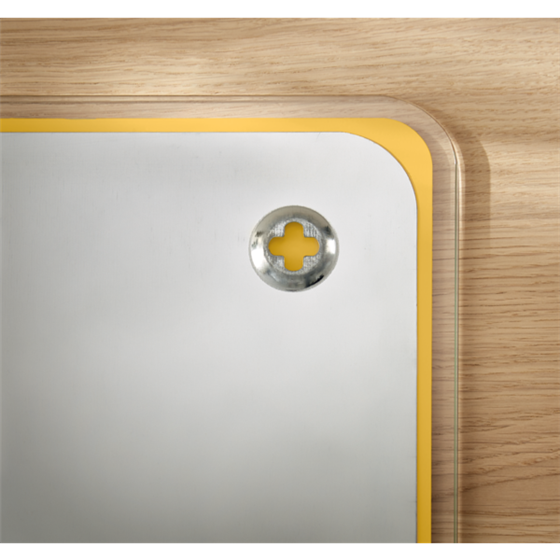 Pizarra De Cristal Magnético Leitz Cosy 450X450 Mm Amarillo Cálido