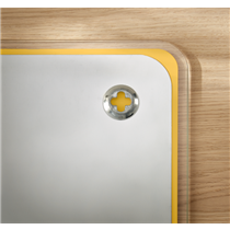 Pizarra De Cristal Magnético Leitz Cosy 450X450 Mm Amarillo Cálido