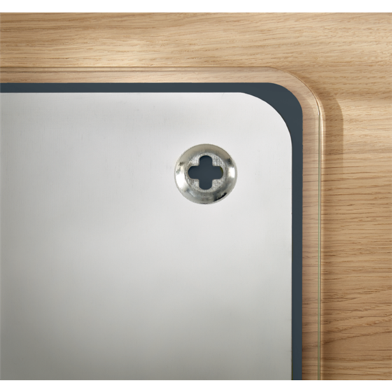 Pizarra De Cristal Magnético Leitz Cosy 450X450 Mm Gris Terciopelo