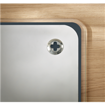 Pizarra De Cristal Magnético Leitz Cosy 450X450 Mm Gris Terciopelo