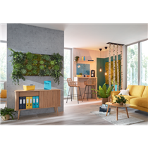 Pizarra De Cristal Magnético Leitz Cosy 450X450 Mm Gris Terciopelo