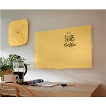 Pizarra De Cristal Magnético Leitz Cosy 800X600 Mm Amarillo Cálido
