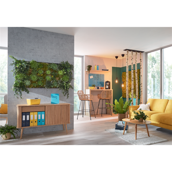 Pizarra De Cristal Magnético Leitz Cosy 800X600 Mm Amarillo Cálido