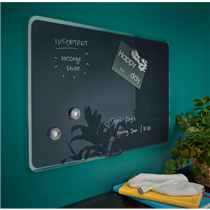 Pizarra De Cristal Magnético Leitz Cosy 800X600 Mm Gris Terciopelo