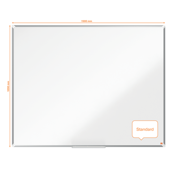 Pizarra Magnética De Acero Lacado Nobo Premium Plus De 1500X1200Mm Blanco