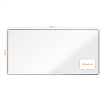 Pizarra Magnética De Acero Lacado Nobo Premium Plus De 1800X900Mm Blanco
