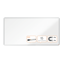 Pizarra Magnética De Acero Lacado Nobo Premium Plus De 2400X1200Mm Blanco