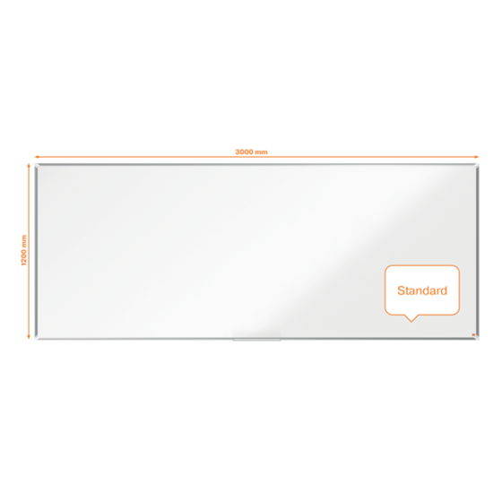Pizarra Magnética De Acero Lacado Nobo Premium Plus De 3000X1200Mm Blanco