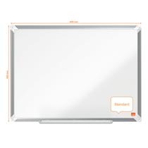 Pizarra Magnética De Acero Lacado Nobo Premium Plus De 600X450Mm Blanco