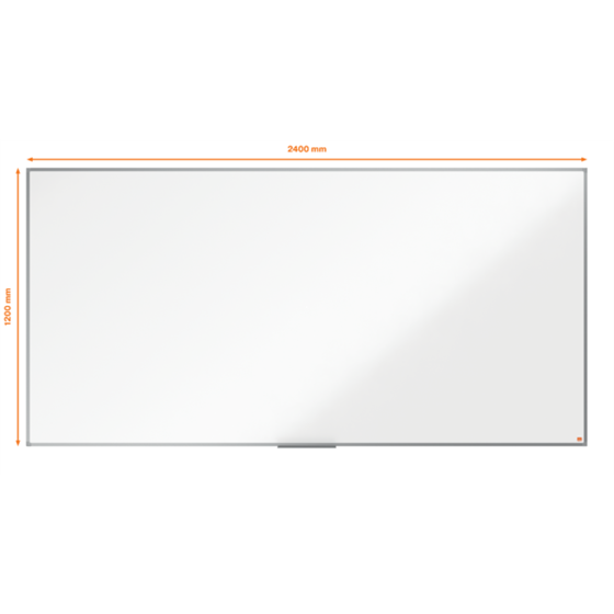 Pizarra Magnética De Acero Nobo Essence 2400X1200Mm Blanco