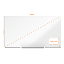 Pizarra Magnética De Acero Vitrificado De Formato Panorámico Nobo Impression Pro De 890X500Mm Blanco
