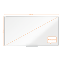 Pizarra Magnética De Acero Vitrificado De Formato Panorámico Nobo Premium Plus De 1550X870Mm Blanco